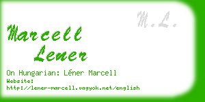 marcell lener business card